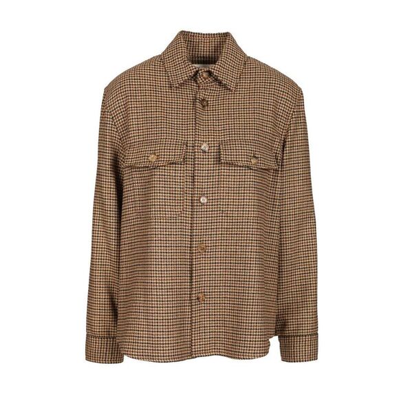 Saint Laurent Women Houndstooth Overshirt